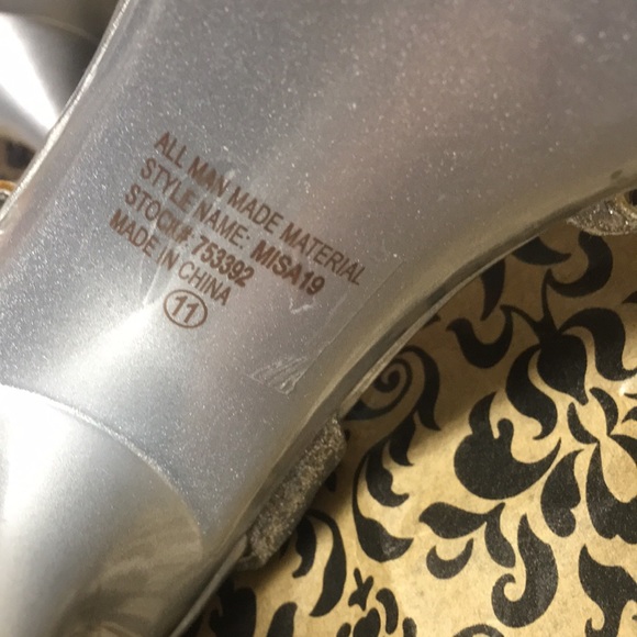 Wild Rose Silver Glitter Rhinestone High Heels 11 - Picture 8 of 12